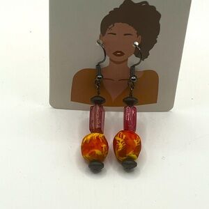 Elegant Multicolor Beaded Earrings